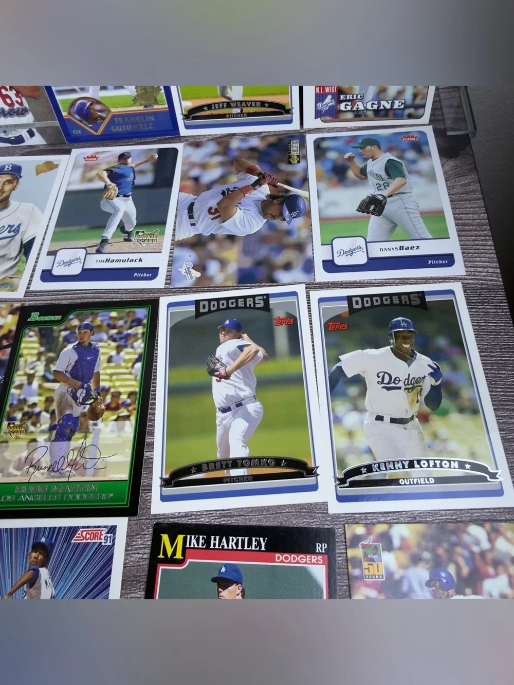 LA Dodgers Card Lot 24x Sheffield Gagne Russell Martin +